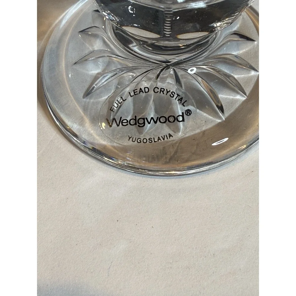 Vintage Wedgwood Crystal Majesty Bud Vase Flowers Yugoslavia 7.5